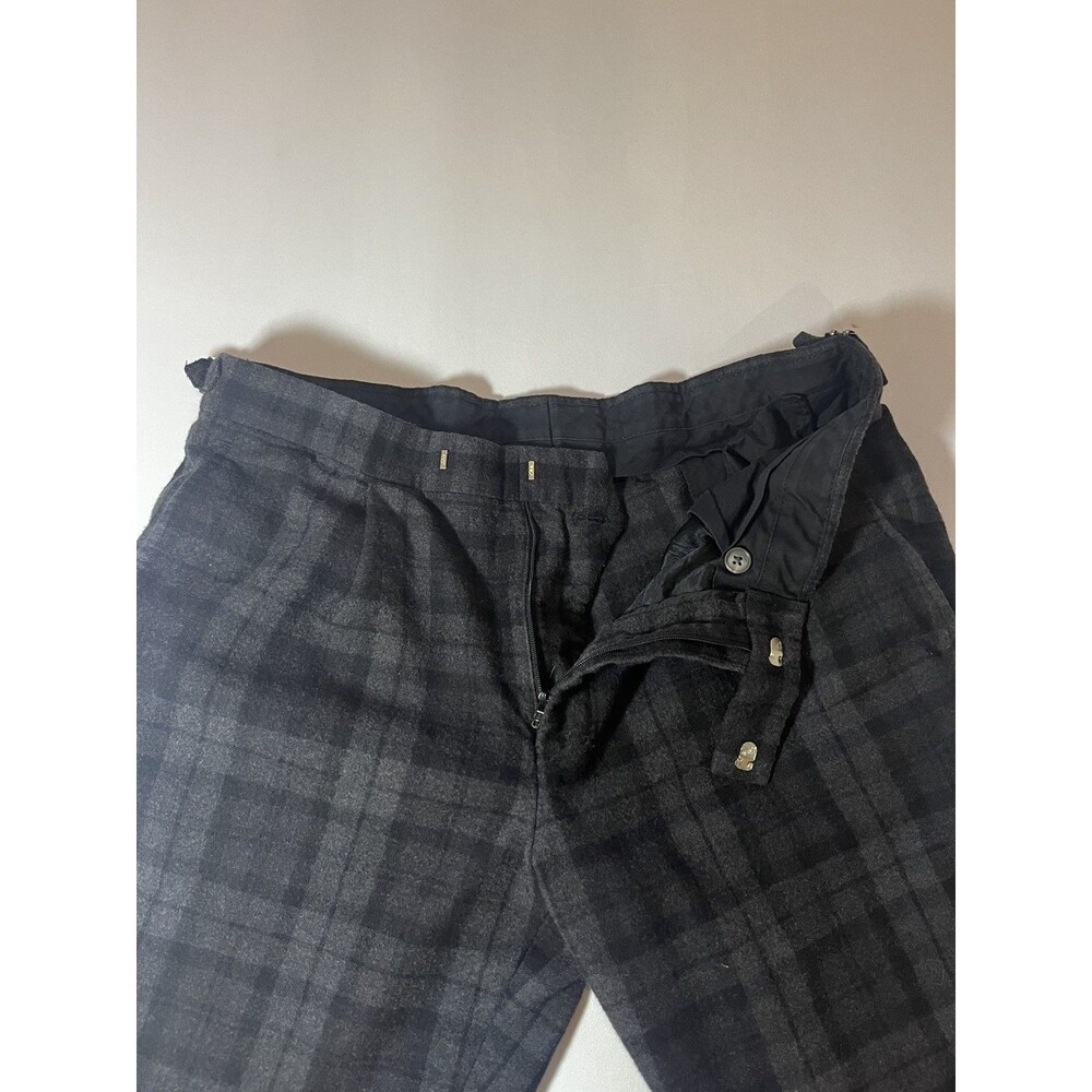 Brooks Brothers Milano Fit Wool Plaid Dress Pants – Men’s 35x29 – Gray/Black - Picture 8 of 13